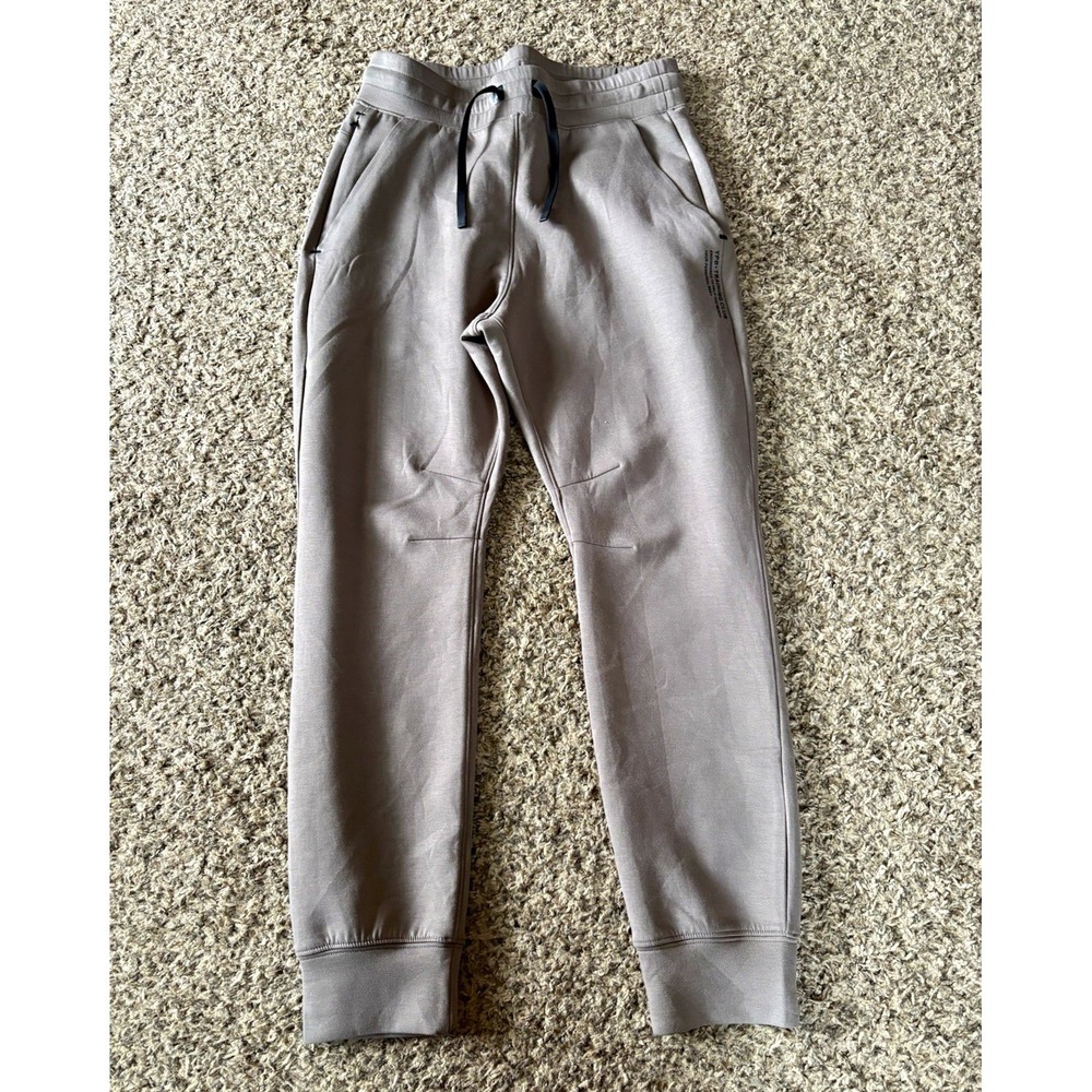 YPB Men's Gray Knit Jogger‎ Pants S Poly/Spandex Drawstring Pockets